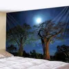 Tapisseries Nature Paysage Grand Arbre Tapisserie Tenture Murale Plage Tapis De Pique-Nique Tente Tapis De Couchage Décor À La Maison Couvre-lit Feuille Couvrant