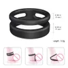 Cockrings Silicone Double Penis Ring Delay Ejaculation Cock Rings Male Dick Erection Erotic CockRings Multi Wearing Ways Sex Toys for Men 230811