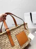 Bolsa de Palha Designer Moda Feminina Bolsas de Grande Capacidade Bolsas de Rattan Casuais Bolsas de Tecido de Vime Verão Praia Bali Lady Bolsa Cesta de Viagem Eleganteendibags