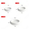 Plates Nordic Modern Circular Ceramic Dinner Plate Creative Double Layer White Molecular Western Restaurant El Tableware