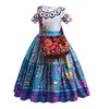 Mädchenkleider Encanto Kostüm Prinzessin Kleid Anzug Charm für Mädchen Cosplay Isabela Mirabel Karneval Weihnachten Geburtstag Party Halloween Kleidung 230706