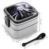 Ensembles de vaisselle Double couche Bento Box Déjeuner Salade Butler Manga Anime Shonen Kawaii Grell Ceil Phantomhive Movie Movies