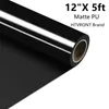 Película para janela HTVRONT 12"X 5 pés/30x152cm Transferência de calor Matte PU Elástico Vinil para camiseta Faça você mesmo Ferro artesanal em rolo HTV Filme para impressão de roupas 230707