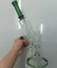 Narghilè Bong con riciclatore d'acqua in vetro con design a microscopio da 14 pollici con manico Tubi di fumo con giunto maschio da 14 mm