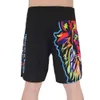 Men's Shorts SOTF Color Tiger Print Breathable Fitness Ferocious mma shorts Fighting Tiger muay thai boxing shorts kickboxing sanda short mma 230707