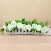 Fleurs décoratives 2.4M Artificielle Rose Vigne Guirlande De Noël Maison Chambre Décorations De Mariage Chaîne De Fleurs DIY Faux Plante Feuilles Vertes