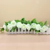 Dekorative Blumen, 2,4 m, künstliche Rosenrebe, Weihnachtsgirlande, Zuhause, Zimmer, Hochzeit, Dekorationen, Blumenschnur, DIY, künstliche Pflanze, grüne Blätter