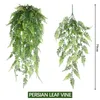 Fleurs décoratives plantes artificielles herbe persane tenture murale décoration verte 79 cm maison mariage jardin fausse plante rotin vignes