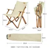 Camp Furniture Outdoor Camping Chair Long Relaxation 4-Step Angle Adjustable Portable Recliner For Beach Office Nap