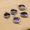 Подвесные ожерелья натуральные жемчужные подвески нерегулярная форма фиолетовая барокко пресноводные разъемы для украшения ювелирных изделий