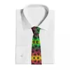 Muszki krawat z roślin liściastych uniseks poliester 8 cm grunge etniczne liście krawat dla mężczyzn na co dzień klasyczne akcesoria krawat biuro
