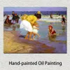 Современные морские пейзажи холст настенный искусство детей на берегу побережья Эдвард Генри Поттаст живопись рисовать известные произведения искусства