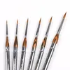 Schilderijpennen Travel Mini Pen Pure Kolinsky Hair Artist Aquarel Acryl Oil Brush Tool Silver Cap Round Sable 106R MU HE ART 230706