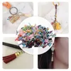 Keychains 250Pcs/Set Keychain Tassels Bulk Colored Leather Pendants For DIY And Craft