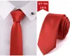 Noeuds papillon Linbaiway 5cm Polyester cou pour hommes maigre mince cravates étroites affaires robe de mariée cravates cravate LOGO personnalisé