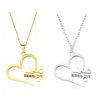 Hanger Kettingen Punk Charm Vrouwen Haar Stylist Rvs Schaar Kam Trui Keten Hart Liefde Ketting Mannen Sieraden Geschenken