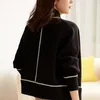 Women's Jackets 2023 Women Fashion Casual Knitted Coat Simple Loose Korean Style Autumn All-match Long Sleeve Cardigan Knit Jacket Oversize