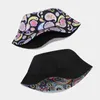 Berretti 2023 Spring Cotton Print Bucket Hat Fisherman Outdoor Travel Sun Cap per uomo e donna