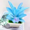 Flores decorativas artificiais bonsai verde planta falsa aloe vaso simulado para interior ao ar livre casa quarto jardim decoração suprimentos