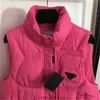 Felpe Giacche Pantaloni Calore Completo a tre pezzi Triangolo da donna Etichetta Marsupio Gilet in cotone Giacca Pullover imbottito Felpa Pantaloni lunghi Abbigliamento firmato