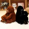 Gevulde Pluche Dieren Knuffels Zachte Pluche Simulatie Gorilla Orang-oetan Gevulde Pop Speelgoed Baby Kids Kinderen Verjaardagscadeau Thuis auto Decor L230707