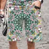 Herrshorts Elastisk midja Retro galler Rolig överdimensionerad baddräkt Cool simning Snabbtorkat Streetwear Herr/Kvinnor Lösmönster Man