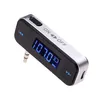 200pcs Wireless Mini Car Radio Musica Audio Trasmettitore FM Vivavoce Modulatore FM Trasmettitore FM Visualizzatore LCD