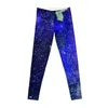 Aktiva byxor Blue Bush Abstrakt Resin Design Leggings Kvinnor Push Up Dambyxor För Fitness