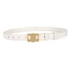 Designer Heren Riem Mode Brief Tailleband Gouden Gesp 2.5 cm Breedte Gordel Dames Luxe Broeksbanden 4 Kleuren Cintura Ceintures