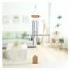 Pendants Home Pine Metal Small 6 Tube Thérifuge Nordique Nordique Pastoral Aluminium Tube Balcon Decoration Porte Gift Rising Wins Chimes Outd Dhczx