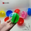 Palloncino 50 Pz 65 MM Mezza Trasparente Metà Colorata Palla Sorpresa Giocattolo di Plastica Capsula Corpo Diviso Contenitore Rotondo Caramelle Per Distributore Automatico 230706