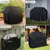 BBQ Tools Accessories Waterproof Cover Grill Anti Dust Rain Gas Charcoal Electric Barbeque Garden Protection Outdoor 4 Sizes Black 230706