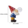 Garden Decorations Dwarf Gnomes Solar Light Ornament Landscape Crafts Resin Lights Sculpture Decoration Props For Outdoor Lawn Patio