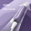 Curling Irons 40MM Modelador de Cabelo Elétrico Ferro Onda Grande Esmalte de Cerâmica Revestimento de Íon Negativo 10s Ferramenta de Modelagem de Calor Rápido 230712