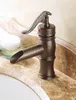 Bathroom Sink Faucets European Brass Single Hole Basin Faucet Under Counter Straight Simple
