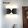 Creative Metal Bow Wall Lamp Stainless Steel Sconce Hotel Bar Cafe Hallway Bedside Balcony Iron Warm White LED Lighting