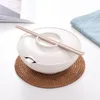 Ciotole Ciotola Di Zuppa Con Coperchio Sushi Riso Ramen Tagliatelle Bacchette Cucchiaio Coperchi Di Bambù Cucina Giapponese Asiatica