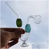 Tuyaux De Fumer Serpentine Portable Verre Eau Colorf Tuyau De Brûleur À Huile Épais Pyrex Downstem Rig Rond De Petit Tabac Barboteur Bol Fo Dhlgm