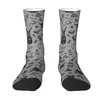 Chaussettes pour hommes Funny Never Trust The Living Women Men Warm 3D Printing Goth Occult Halloween Witch Quote Sports Basketball