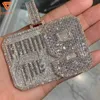 Ice Out Подвеска хип -хоп ювелирные изделия индивидуальная игристая бриллиантовая мода Хип -хоп персонализированный рэппер подвеска