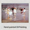 Landschap portretten canvas kunst kinderen op het strand Edward Henry Potthast schilderij handgemaakte kunstwerken Home decor