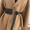 Cinture per gioielli Esigner Cintura larga per corsetto per donna Moda cravatta Obi Cintura Fiocco per il tempo libero Abito da donna Soprabito Drop Delivery P Dhqjk