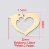 Takılar 20pcs Heart Crown Connector Mirror Polonyalı Paslanmaz Çelik DIY Yapımı Kolye Örgüsü Örgüsü Takılar