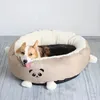 Cute Cartoon Panda Pattern Chenil pour chien Lit chaud pour chien Canapés pour chien