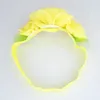 Lovely Handmade Chiffon Floral Infant Hairband Solid Color Flowers Elastic Headband Clothing Ornaments Baby Headwear