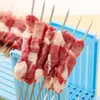 BBQ Grills 49 Holes BBQ Meat Skewer Tool Box Kebab Maker Barbecue Fast Maker Meat Cutter Roast Kitchen Accessories for Home BBQ Party 230707