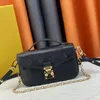 Modedesigner-Tasche für Damen, tragbare Mini-Einkaufstasche #46279, Temperament-bedruckte Umhängetasche, Presbyopie-Ketten-Umhängetasche