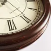 Horloges murales grande horloge de luxe rétro silencieux en bois massif décor à la maison américain nordique Vintage Design Horloge cadeau SYGM