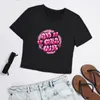 Camiseta Feminina Printcess Feminina Y2K Sexy Slim Manga Curta Decote Redondo Crop Top Clud Sn Print Crop Tee Cool Street Fashion Women Clothing 230707