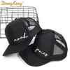 قبعات الكرة Dongking Kids Name Mesh Trucker Hat Cap Design child Child 2 Sizes Cute Caps 230706